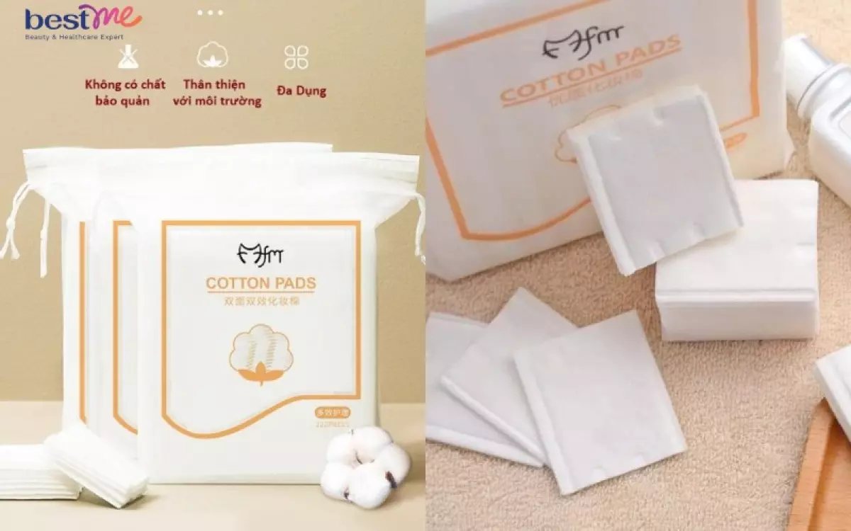 Bông tẩy trang Cotton Pads 222 miếng là sản phẩm của thương hiệu Mofa Meiren