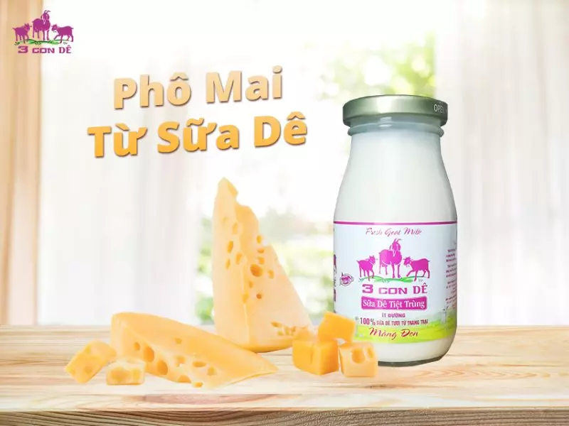 Phô mai từ sữa dê sẽ là lựa chọn mới lạ nhưng vô cùng bổ dưỡng cho các bé nhà bạn.