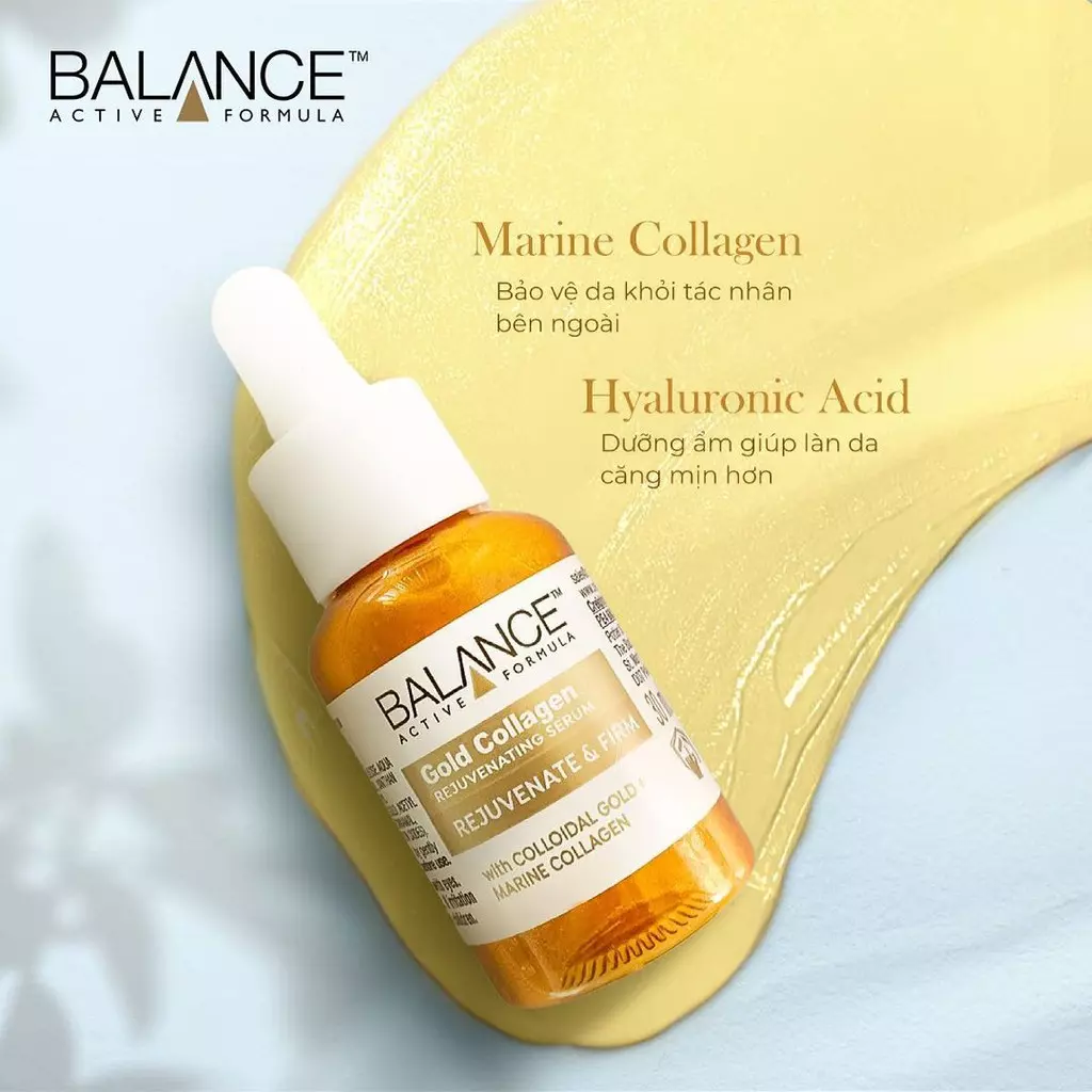 Serum Balance Gold Collagen giảm nếp nhăn, ngừa lão hoá