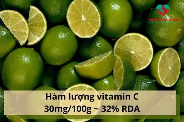 Nguồn vitamin C từ chanh.