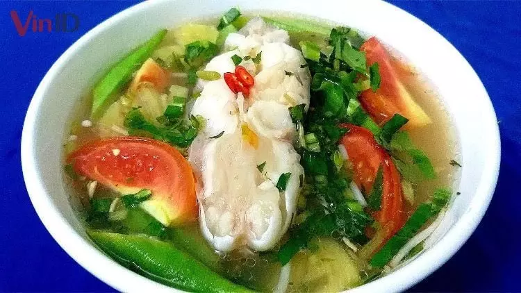 Nguyên liệu để nấu canh chua cá hú bạc hà