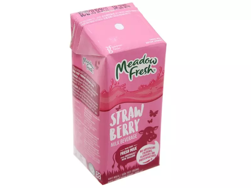 Sữa Meadow Fresh Strawberry hương dâu 200ml