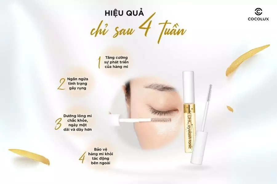 Công dụng của tinh chất dưỡng mi DHC Eyelash Tonic