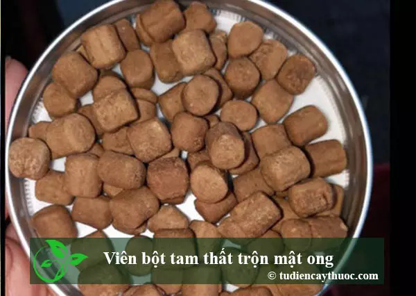 viên tam thất mật ong