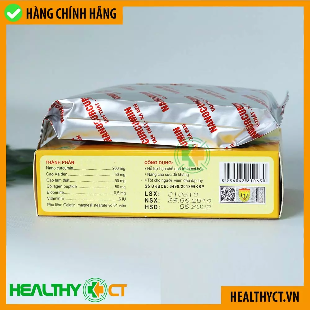 Thành phần Nano Curcumin Tam Thất Xạ Đen