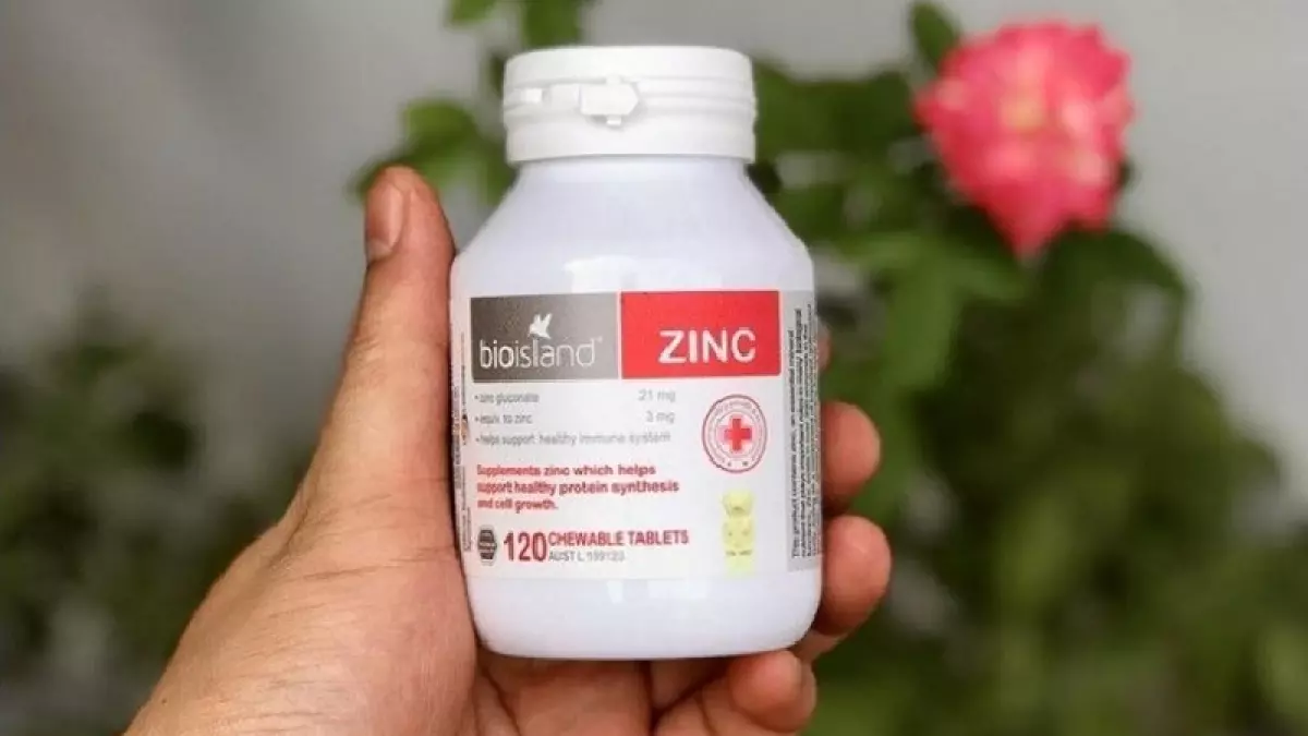 Bio Island Zinc 120 chứa 21mg kẽm gluconate