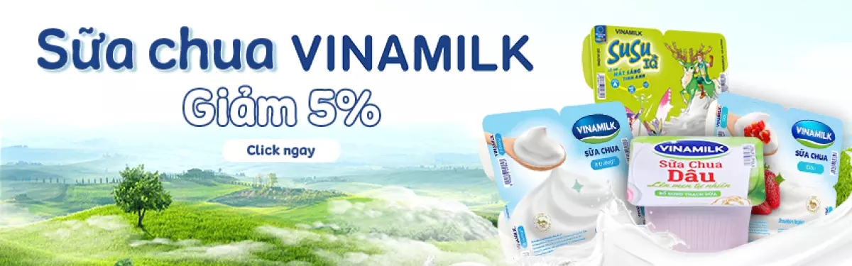 Sữa chua Vinamilk giảm 5%