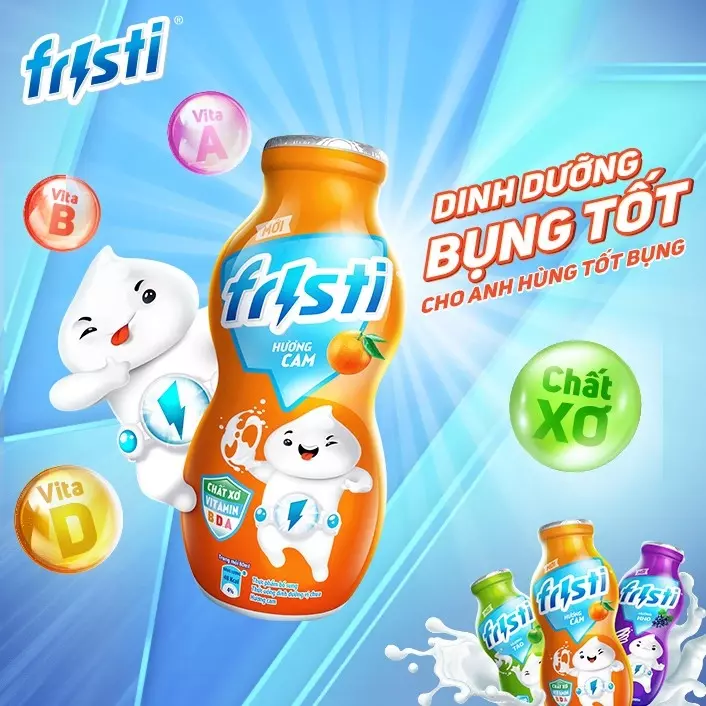 Fristi - Sữa chua uống vị trái cây thơm ngon, nguồn dinh dưỡng dồi dào cho trẻ em