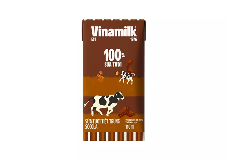 Sữa tươi tiệt trùng Vinamilk 100% vị socola