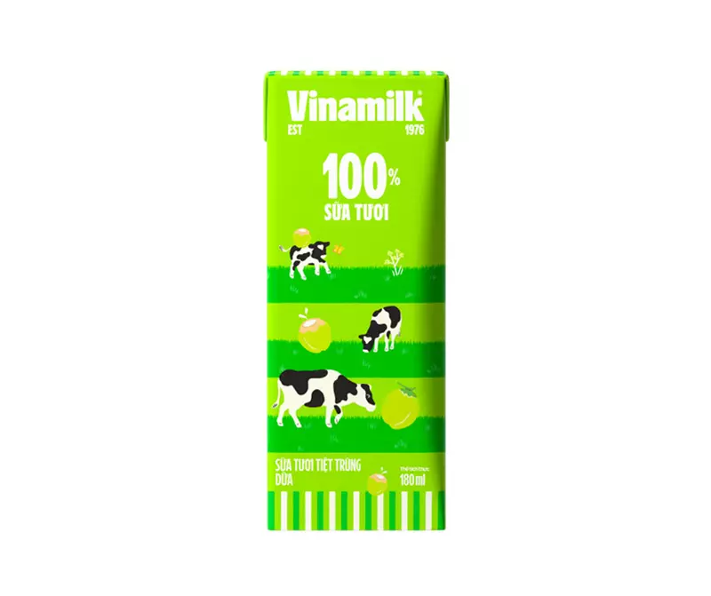 Sữa tươi Vinamilk 100 tách béo không đường