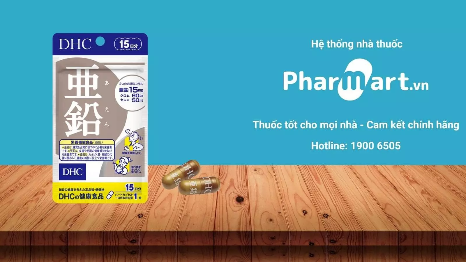 Viên kẽm DHC - thương hiệu Nhật Bản.