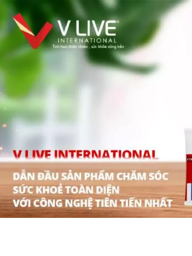   Bộ 3 thực phẩm Vlive-V1: Sức khỏe và dinh dưỡng tế bào