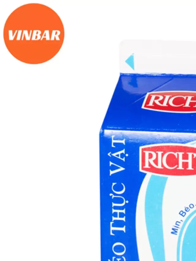   Kem Béo Thực Vật Rich's Creamer - Lựa chọn hoàn hảo cho đồ uống và làm bánh