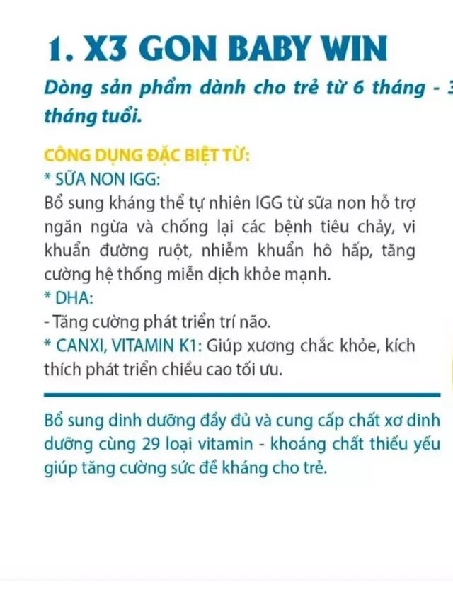   Đánh giá các loại sữa X3Gon