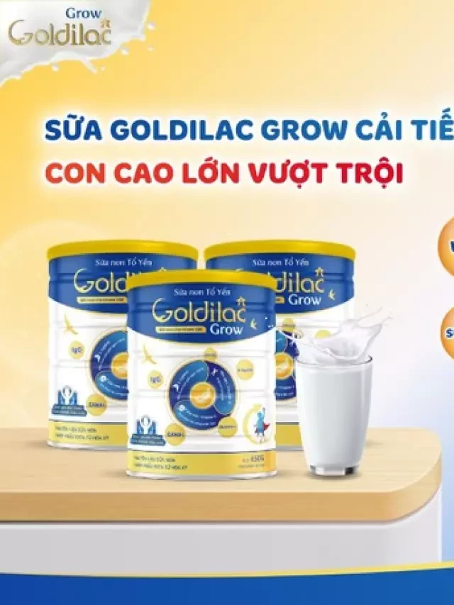   Goldilac Grow: Sữa hỗ trợ tăng cân cải tiến ưu Việt cho bé