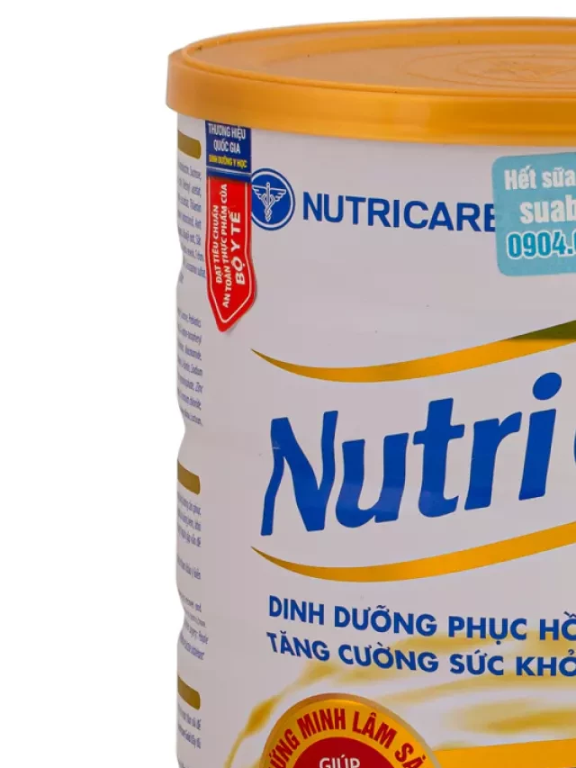   Sữa NutriCare Gold 850g – Sản phẩm sữa bổ sung dinh dưỡng hàng đầu