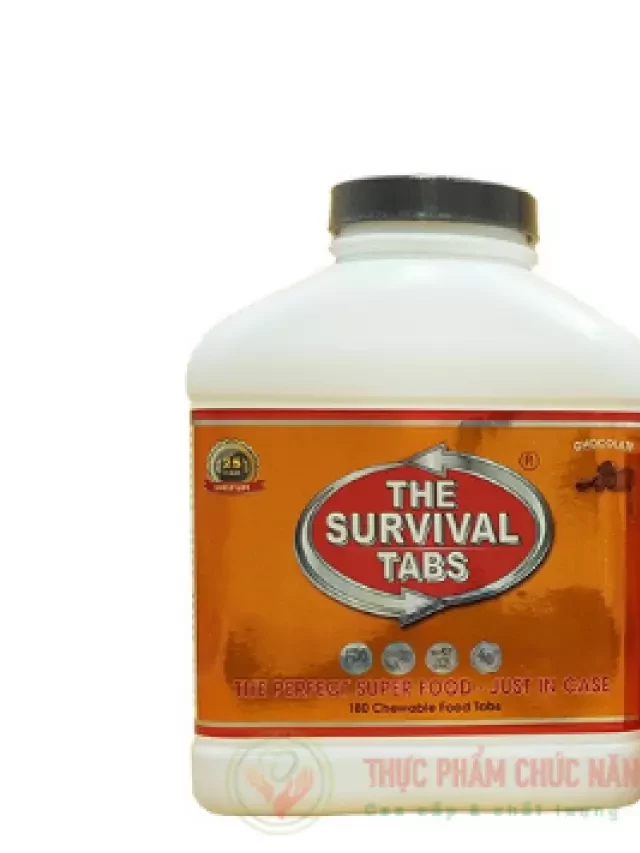   Thực Phẩm Sinh Tồn The Survival Tabs 180 Viên: Giải pháp dinh dưỡng thông minh cho cuộc sống khẩn cấp