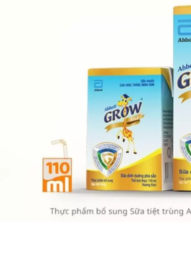   3 Lý Do Các Mẹ Nên Mua Sữa Abbott Grow 1-3 Tuổi Pha Sẵn Cho Bé