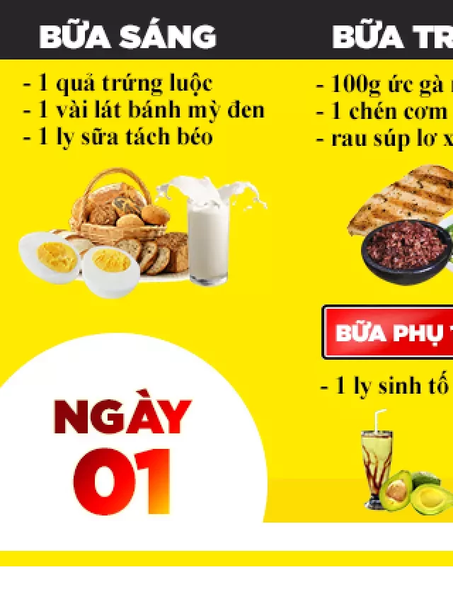   Bật mí thực đơn giảm cân với ức gà trong 1 tuần hiệu quả