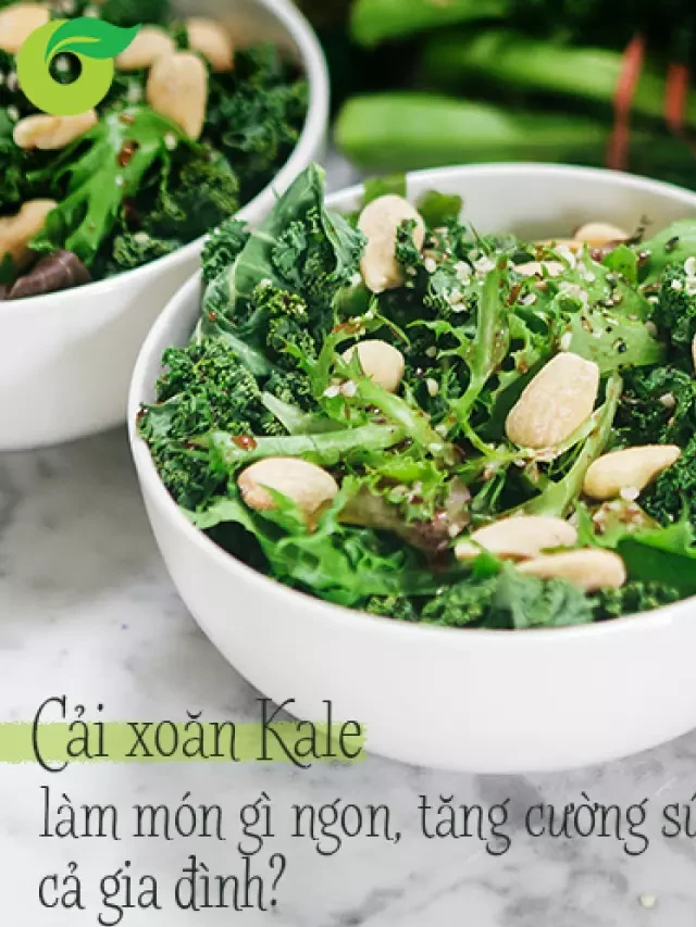   Cải xoăn Kale: Món ngon tăng cường sức khỏe cho cả gia đình