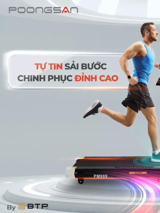   Máy chạy bộ Poongsan TMP-889: Sải bước chinh phục đỉnh cao