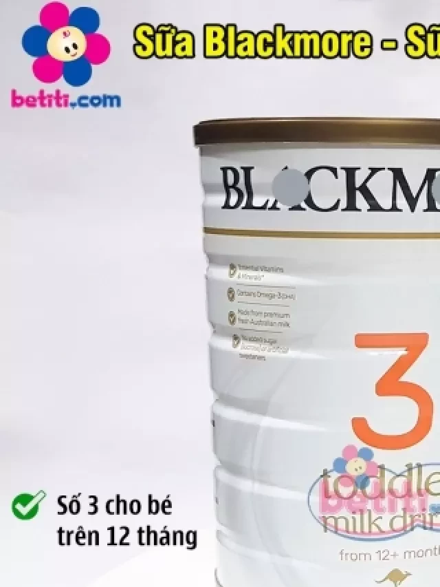   Sữa Blackmores 900gr – Số 3 (12 tháng trở lên): Sự phát triển toàn diện cho trẻ