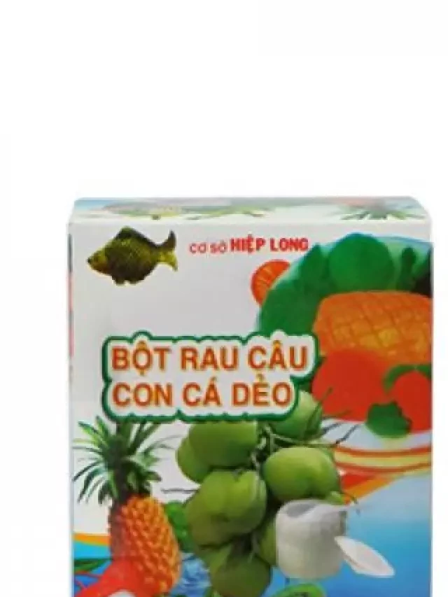   Bột rau câu con cá dẻo 12g - Món ăn tươi mát cho gia đình