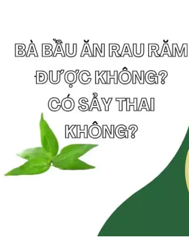   Bầu có được ăn rau răm không? Tìm hiểu đáp án từ chuyên gia