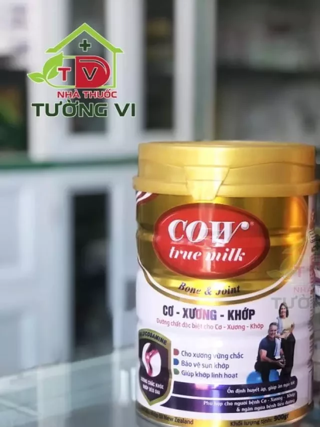   Sữa Cow True Milk Cơ Xương Khớp Bone &amp; Joint 900g – Hỗ trợ xương chắc khỏe, vận động linh hoạt