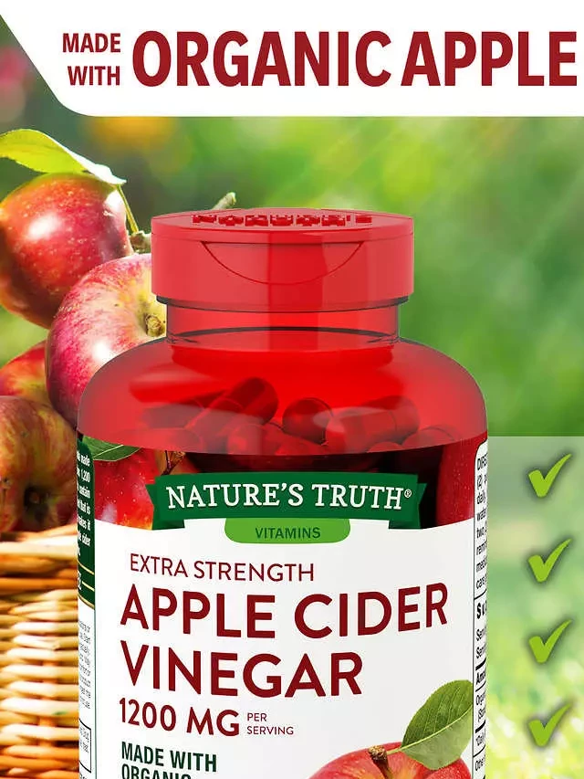   Viên giảm cân giấm táo hữu cơ Apple Cider Vinegar 1200mg