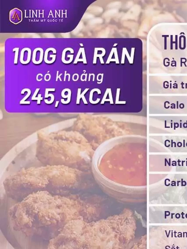   1 miếng gà rán bao nhiêu calo? 4 Cách ăn gà rán không mập