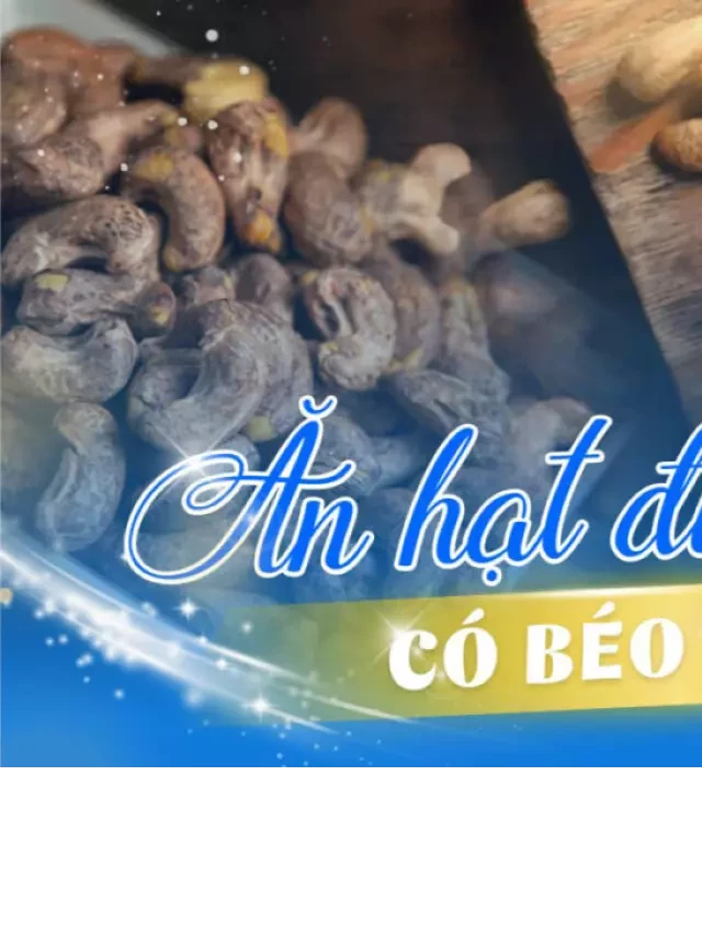   Ăn hạt điều có béo không? 4 lưu ý cần biết khi ăn hạt điều