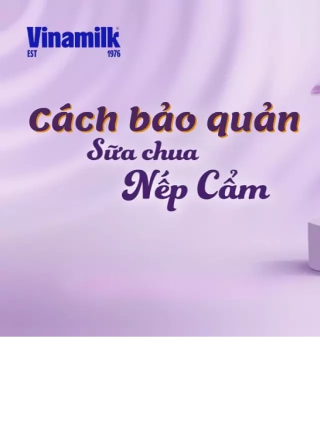   CÁC CÁCH BẢO QUẢN SỮA CHUA NẾP CẨM GIỮ TRỌN DƯỠNG CHẤT