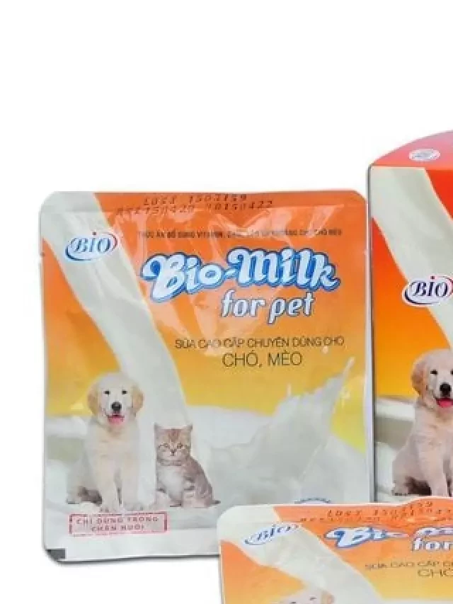   Sữa bột Bio Milk for Pet 100g dành cho chó và mèo: Sự lựa chọn tốt nhất cho sức khỏe của thú cưng!