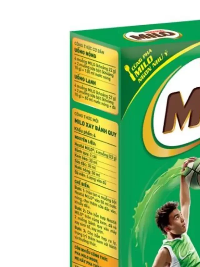   5 Công dụng Tuyệt vời của Sữa bột Milo mà bạn chưa biết