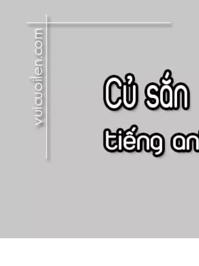   Củ sắn tiếng Anh là gì và đọc như thế nào cho đúng?