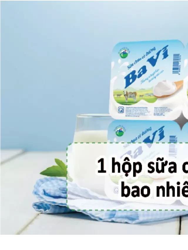   Một hộp sữa chua Ba Vì có đường bao nhiêu calo?