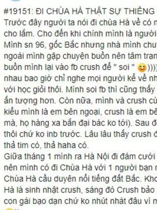   Đi chùa Hà - Cầu duyên và những hy vọng