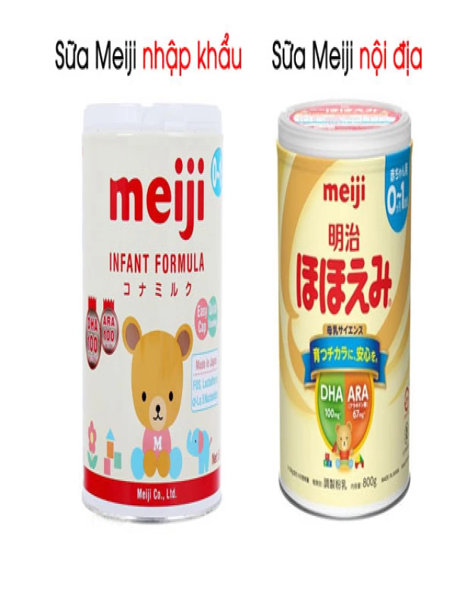   Sữa Nhật nội địa và nhập khẩu: Glico, Meiji, Morinaga