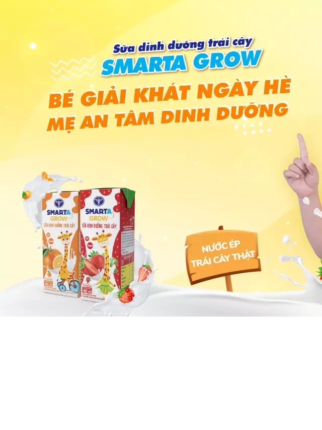   Sữa công thức pha sẵn Nutricare Smarta Grow - Bí quyết tăng chiều cao và phát triển não bộ của trẻ