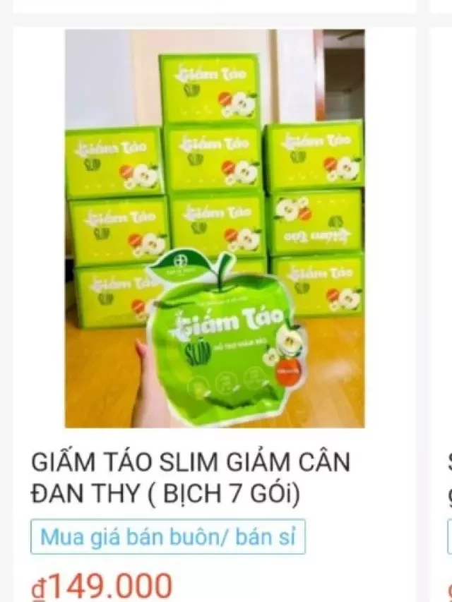   Khách hàng tố Giấm Táo Slim của Công ty Đan Thy chưa có giấy phép đã bán tràn lan?