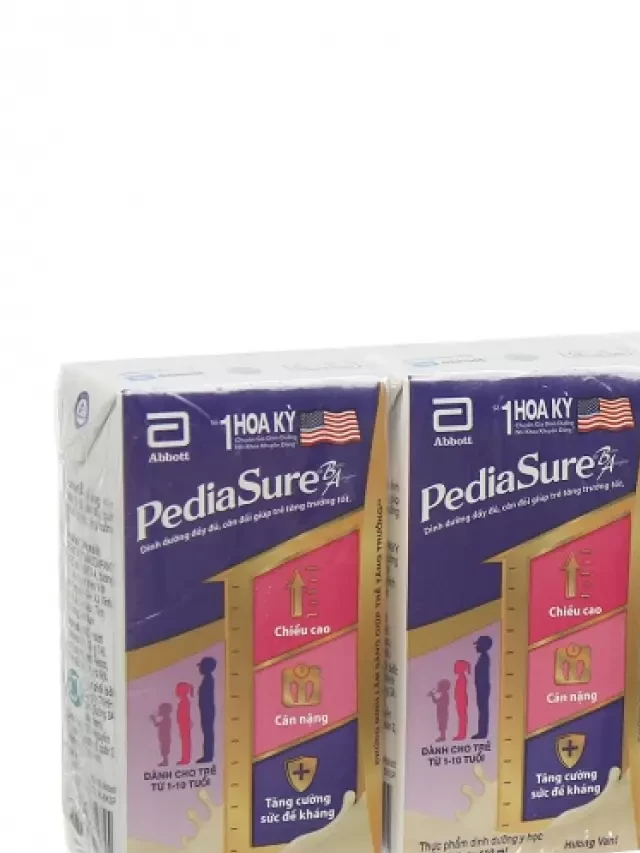   Sữa nước Pediasure hương vani 4x110ml cho trẻ từ 1-10 tuổi