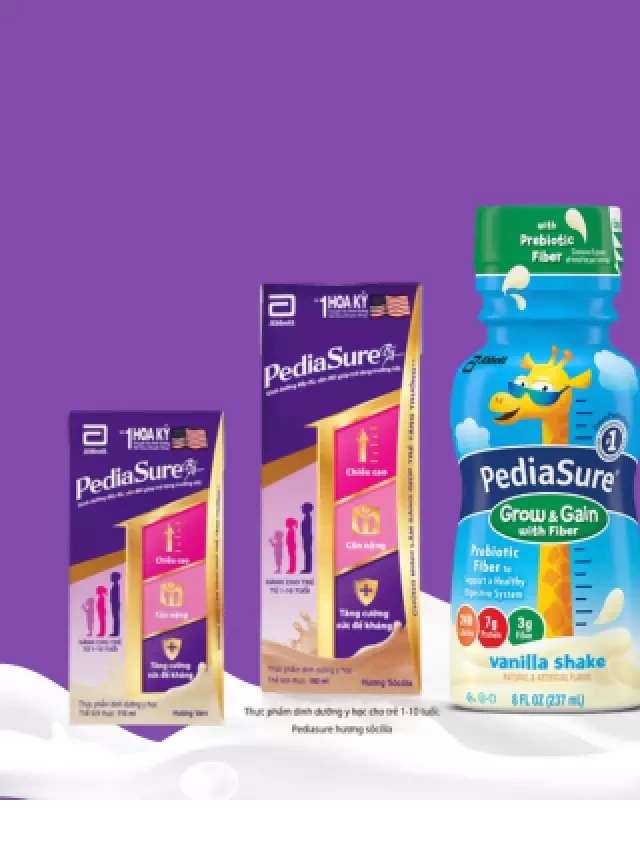   Sữa Pediasure pha sẵn cho bé 1 tuổi có bao nhiêu loại?