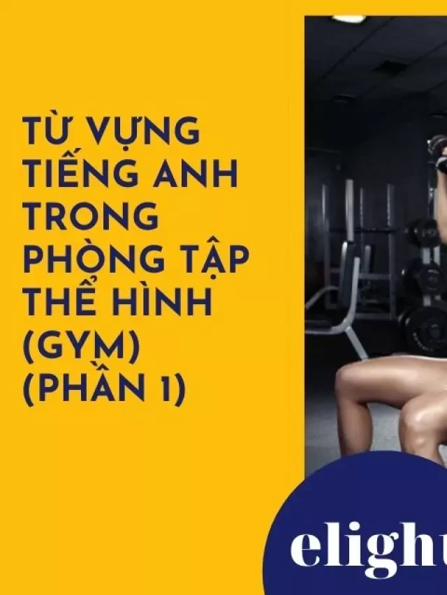   Từ vựng tiếng Anh về phòng tập thể hình (gym) (phần 1)