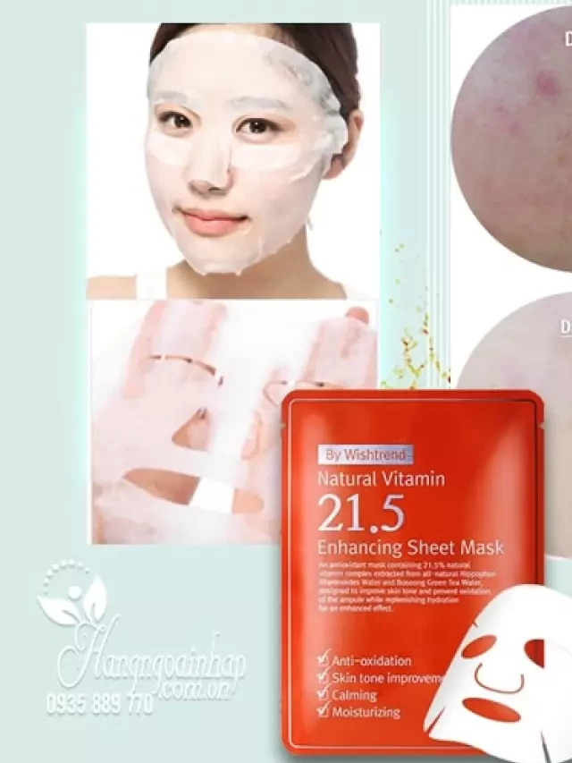   Mặt nạ giấy OST Natural Vitamin 21.5 Enhancing Sheet Mask Hàn Quốc - Chăm sóc da tươi sáng và khỏe mạnh