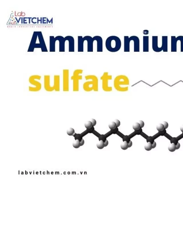   Ammonium lauryl sulfate: Những điều thú vị về chất tạo bọt này