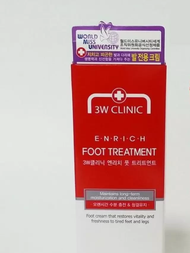   Kem trị nứt gót chân của Hàn Quốc 3W Clinic Enrich Foot Treatment - Trị nứt gót chân hiệu quả tốt nhất