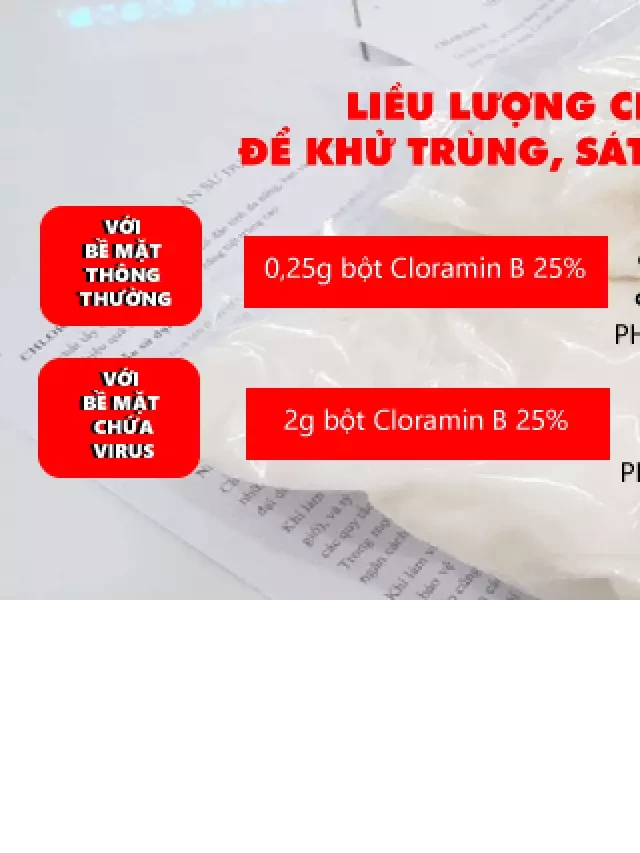   Bột khử khuẩn Cloramin B: Đơn vị cung cấp uy tín và giá tốt