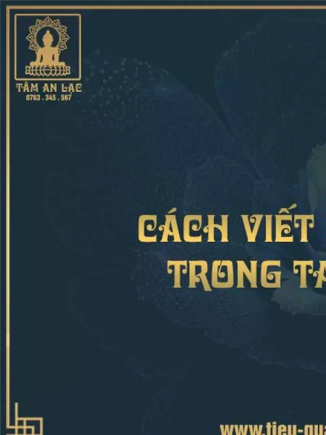   Cách viết lá Triệu cho đám tang