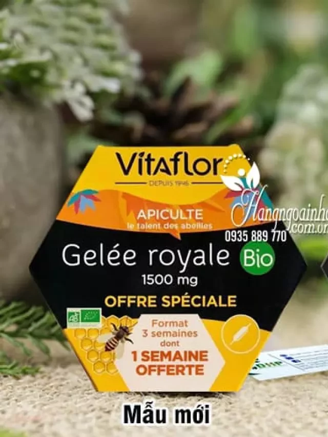   Thực phẩm chức năng SỮA ONG CHÚA VITAFLOR - GELEE ROYALE BIO Của Pháp: Sức khỏe và sắc đẹp hoàn hảo